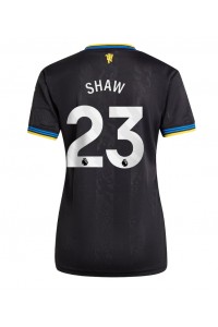 Manchester United Luke Shaw #23 Jalkapallovaatteet Naisten Kolmaspaita 2025-26 Lyhythihainen